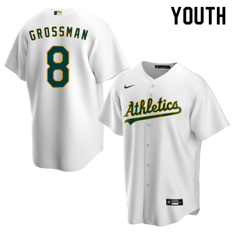 Nike Youth #8 Robbie Grossman Oakland Athletics Baseball Jerseys Sale-White